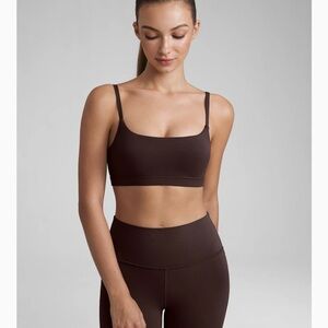 CRZ YOGA Butterluxe Dark Brown Sports Bra